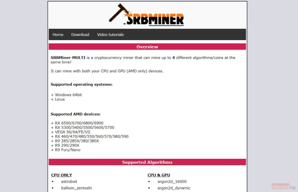 
 Обзор SRBMiner-MULTI Miner 2.2.6: установка и настройка