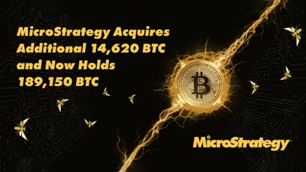 MicroStrategy увеличила свой портфель на 14 620 BTC